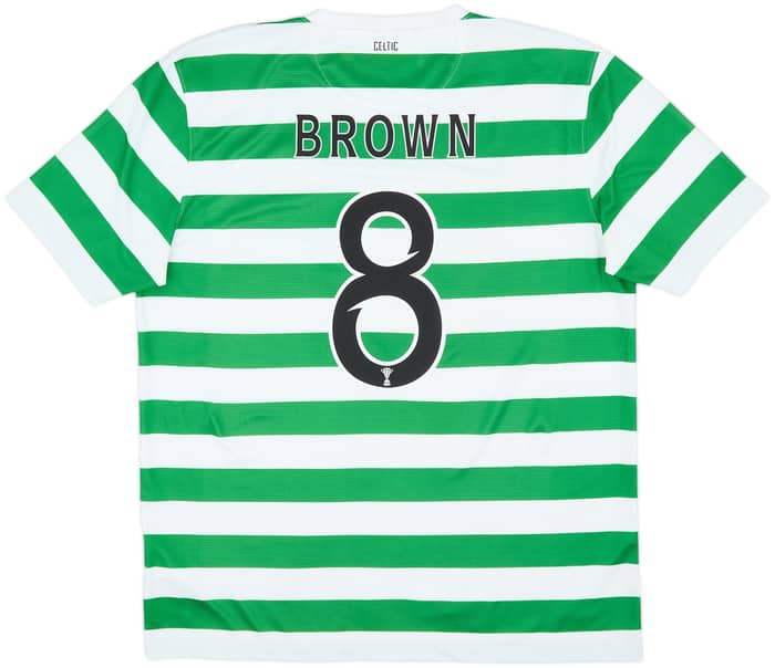 2012-13 Celtic '125th Anniversary' Home Shirt Brown #8 - 9/10 - (L)