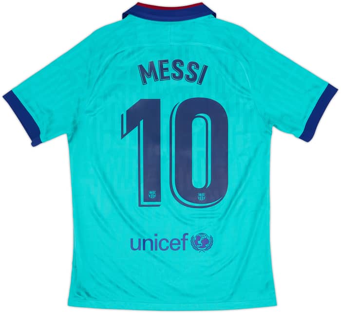 Camiseta de la tercera equipación CL del Barcelona 2019-20 Messi #10 - 8/10 - (M)