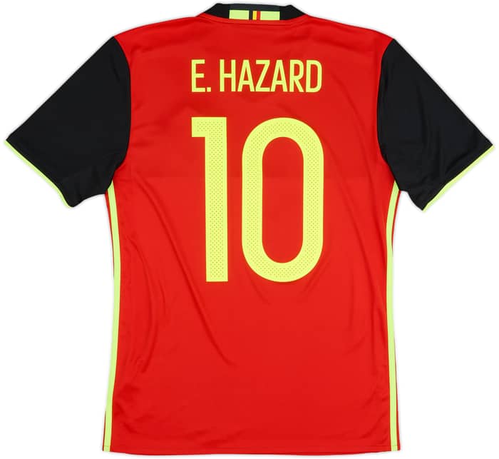2016-17 Belgium Home Shirt E. Hazard #10 - 10/10 - (S)