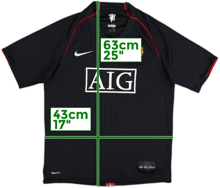 2007-08 Manchester United Away Shirt - 5/10 - (XL.Boys)