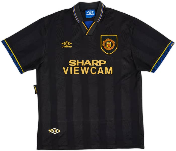 1993-95 Manchester United Away Shirt Cantona #7 - 7/10 - (L)