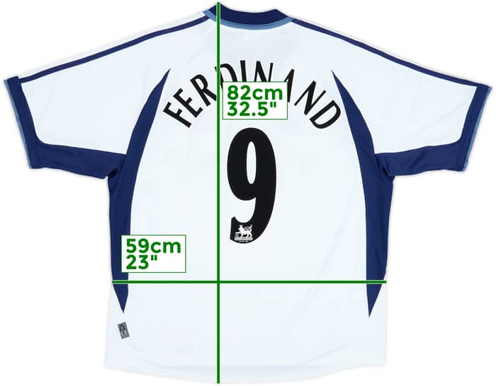 2001-02 Tottenham Home Shirt Ferdinand #9 - 8/10 - (XL)