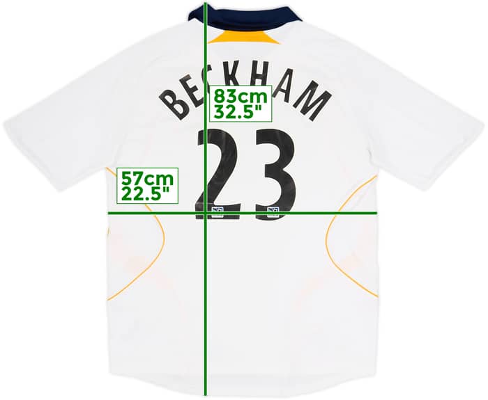 2007-08 LA Galaxy Home Shirt Beckham #23 - 4/10 - (L)