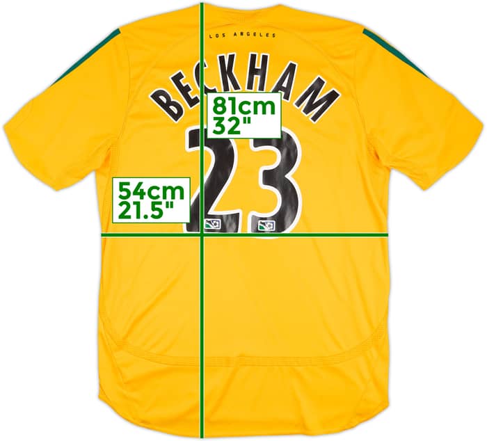 2006 LA Galaxy Home Shirt Beckham #23 - 8/10 - (L)