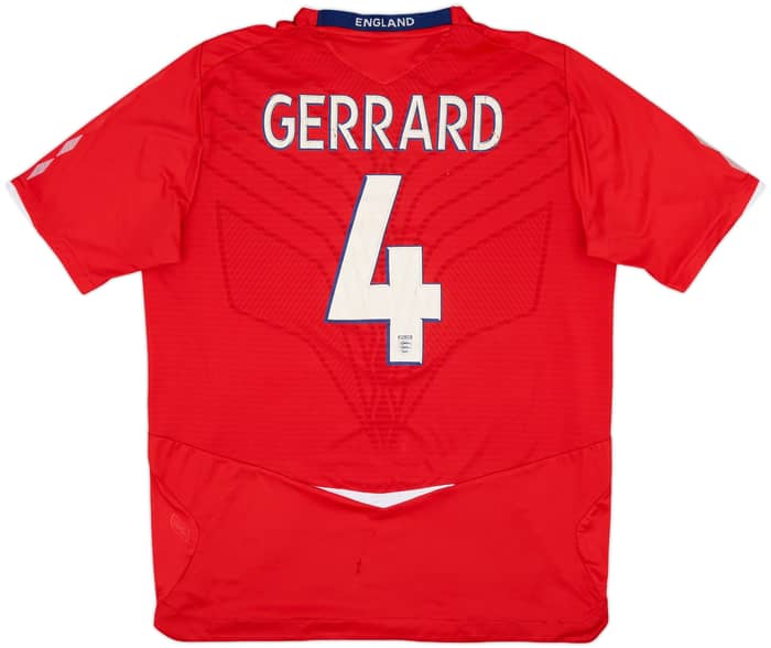 2008-10 England Away Shirt Gerrard #4 - 4/10 - (L)