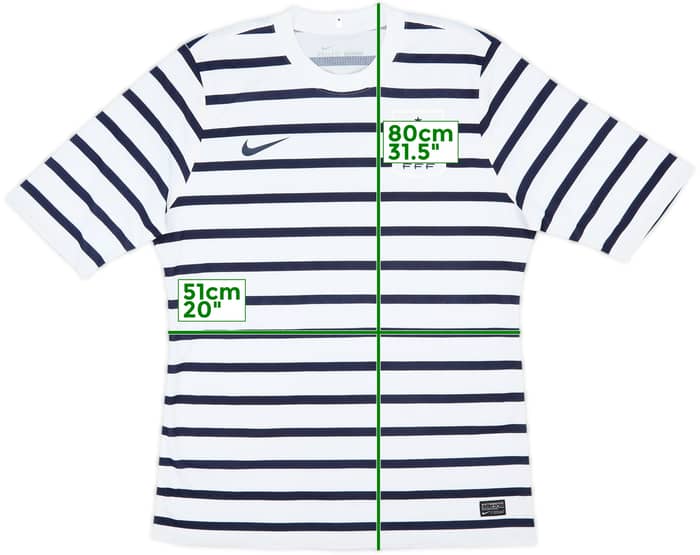 2011-12 France Authentic Away Shirt - 8/10 - (XL)