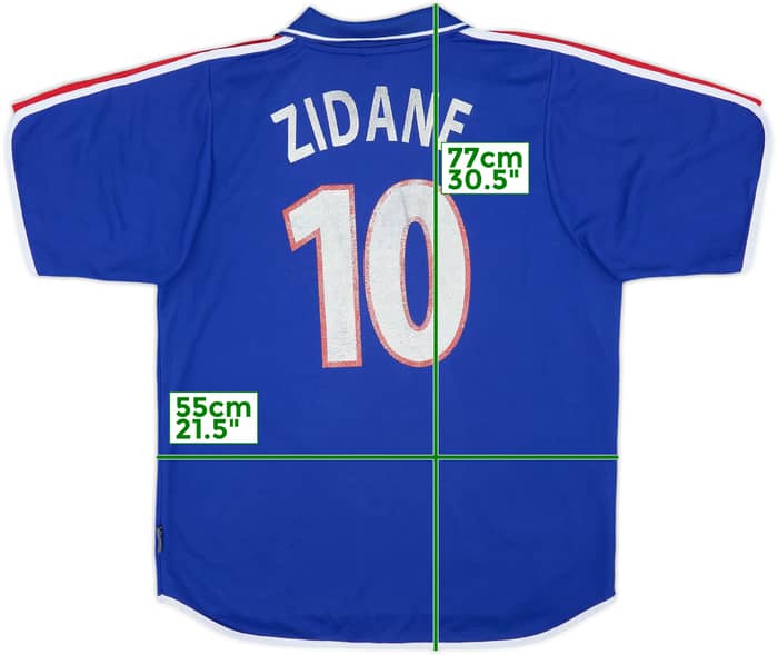 2000-02 France Home Shirt Zidane #10 - 5/10 - (M)