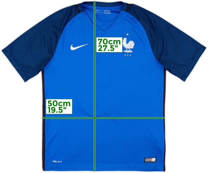 2016-17 France Home Shirt Pogba #15 - 4/10 - (M)