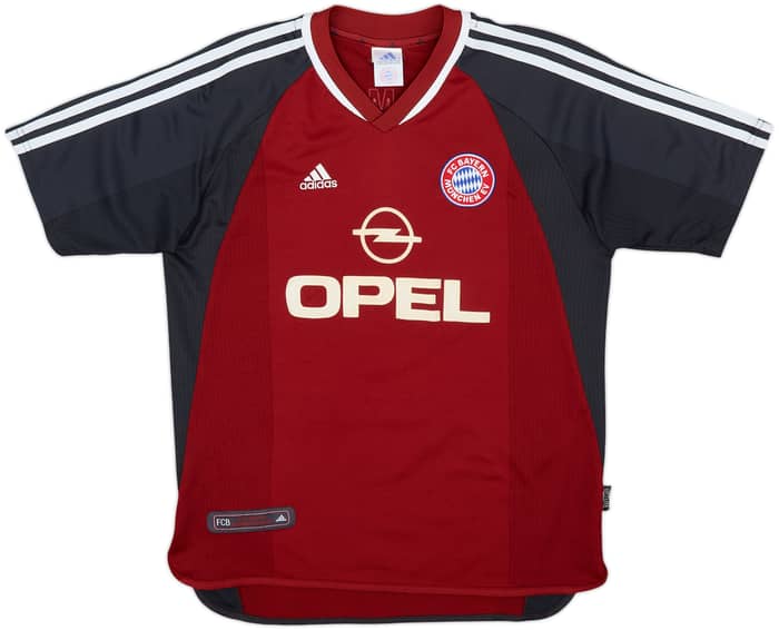 2001-02 Bayern Munich Home Shirt Elber #9 - 7/10 - (XL.Boys)