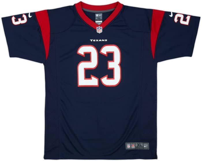 2012-15 Houston Texans Foster #23 Nike Game Home Jersey - 8/10 - (XL.Boys)