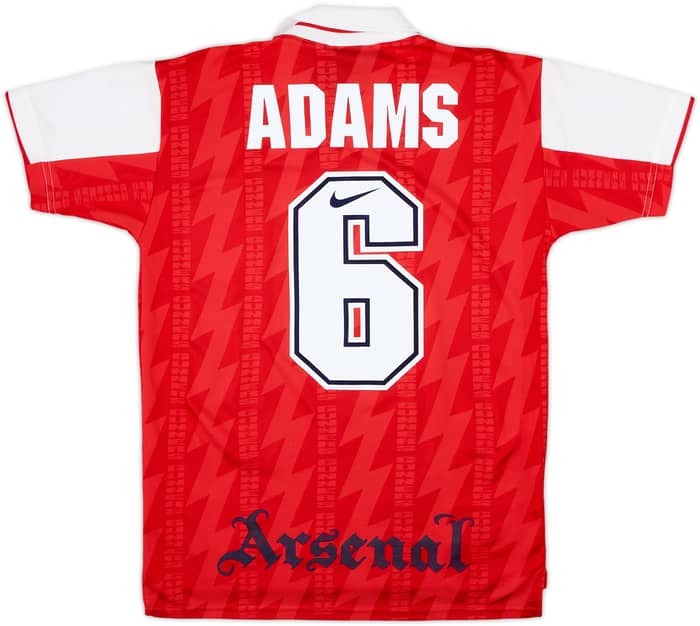 1994-96 Arsenal Home Shirt Adams #6 - 9/10 - (XL.Boys)