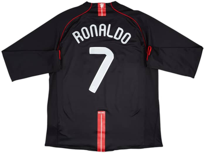 2007-08 Manchester United Away L/S Shirt Ronaldo #7 - 8/10 - (XL)