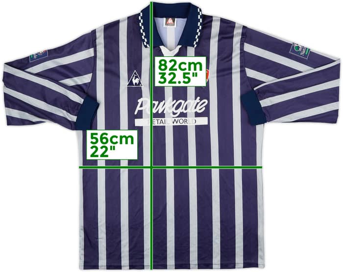 1996-97 Rotherham Match Issue Away L/S Shirt #12
