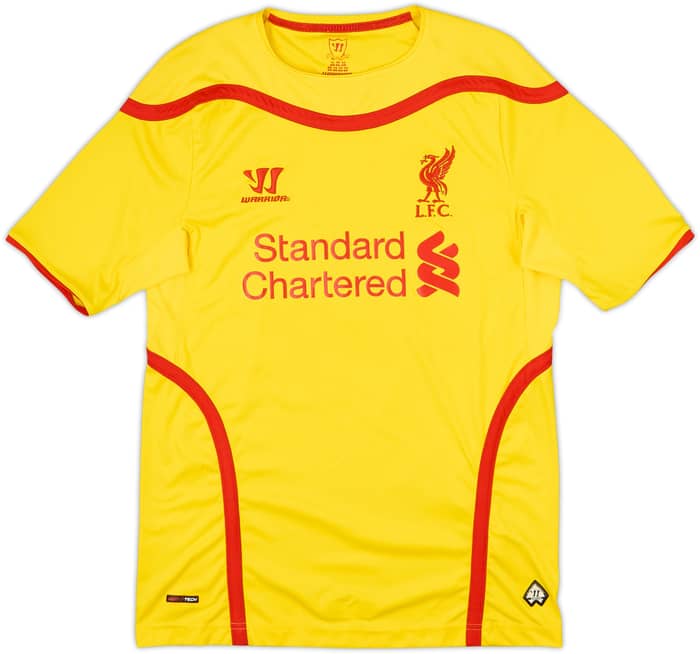 2014-15 Liverpool Away Shirt Gerrard #8 - 8/10 - (XL.Boys)