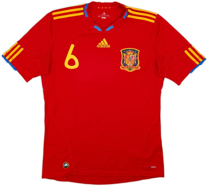 2009-10 Spain Home Shirt A.Iniesta #6 - 6/10 - (M)