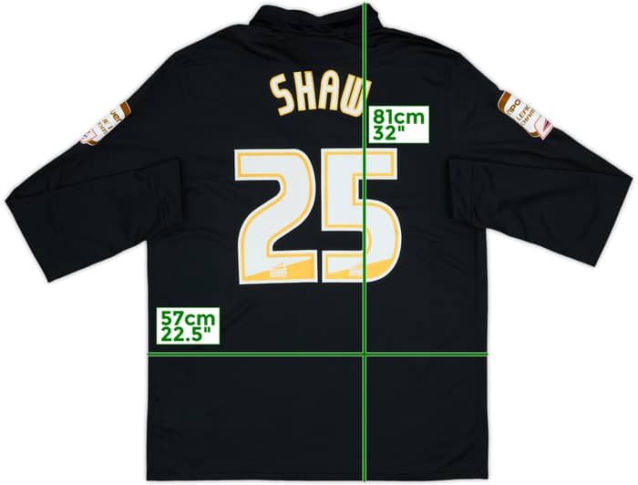 2012-13 Charlton Athletic Away L/S Shirt Shaw #25 - 6/10 - (XL)