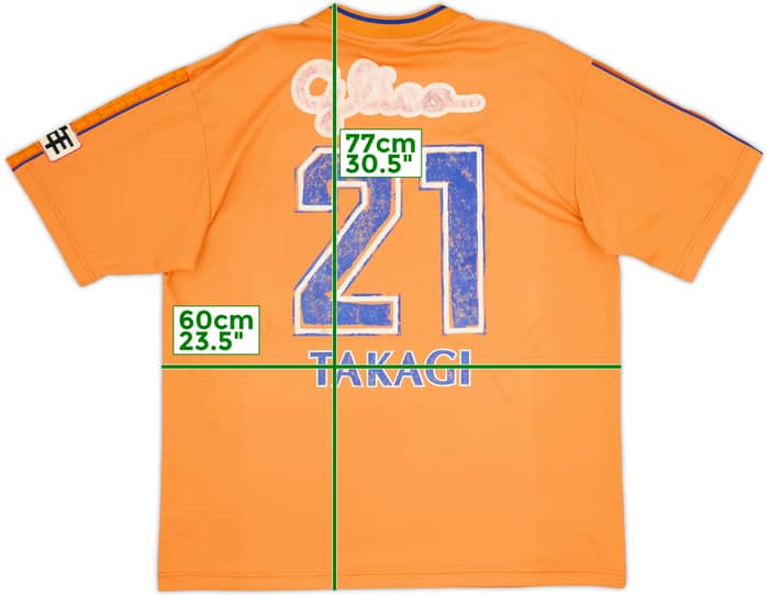 Camiseta de local del Shimizu S-Pulse 2002-04 Takagi #21 - 4/10 - (XL)