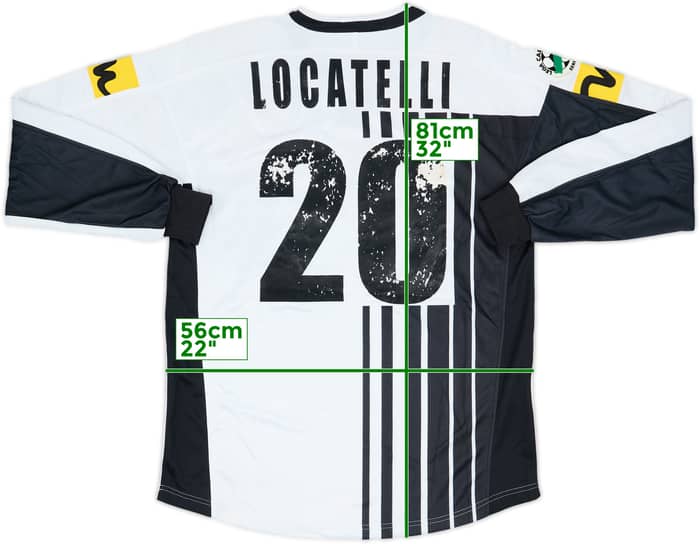 2005-06 Siena Match Issue Home L/S Shirt Locatelli #20