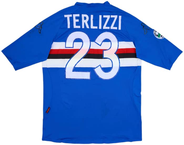 2006-07 Sampdoria Match Issue Home Shirt Terlizzi #23