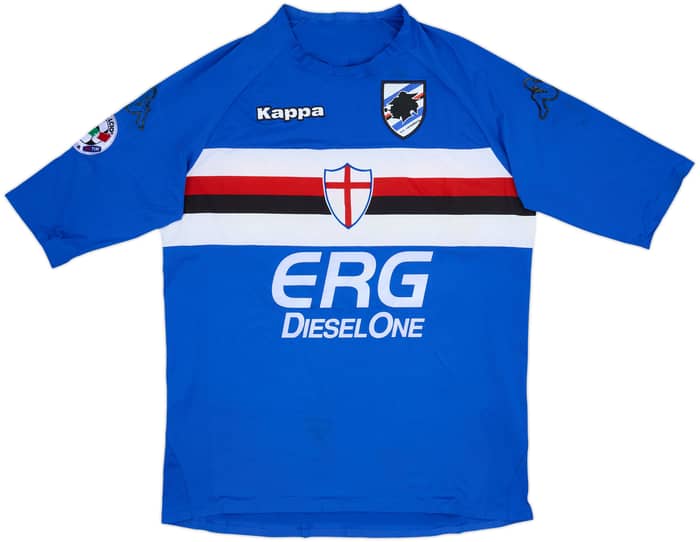 2006-07 Sampdoria Match Issue Home Shirt Terlizzi #23