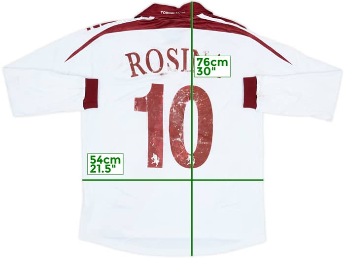 2007-08 Torino Match Issue Away L/S Shirt Rosina #10
