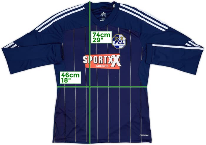 2011-12 Luzern Youth Match Issue Home L/S Shirt #16