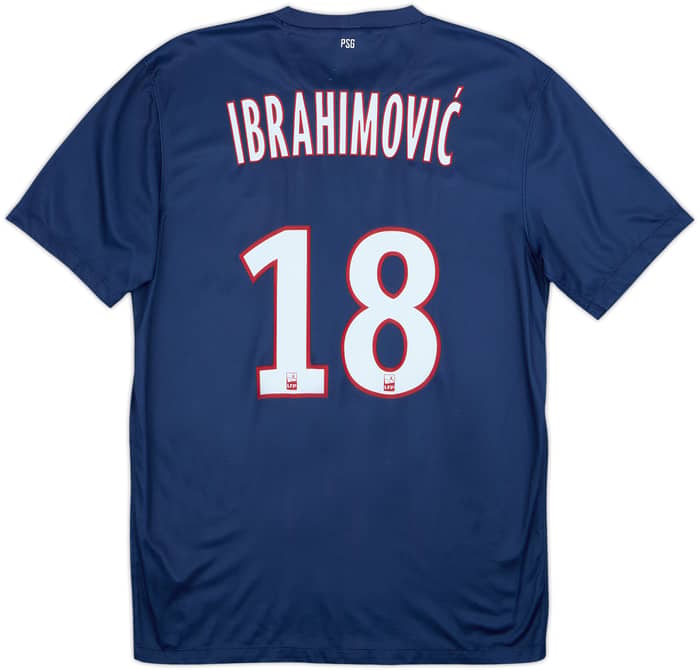 2012-13 Paris Saint-Germain Home Shirt Ibrahimovic #18 - 6/10 - (M)