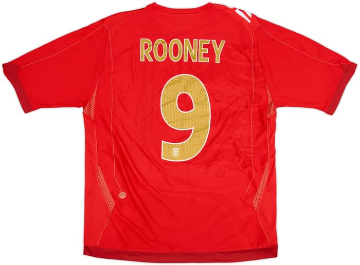 2006-08 England Away Shirt Rooney #9 - 6/10 - (XL)