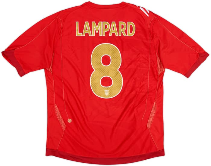 2006-08 England Away Shirt Lampard #8 - 7/10 - (XL)