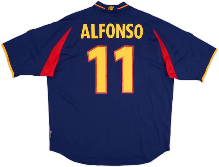 2000-02 Spain Away Shirt Alfonso #11 - 7/10 - (XL)