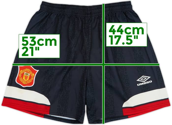 1994-96 Manchester United Alternate Home Shorts - 8/10 - (L)