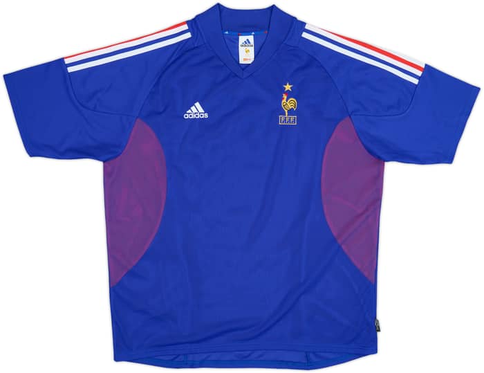 2002-04 France 'Signed' Home Shirt - 9/10 - (XL)