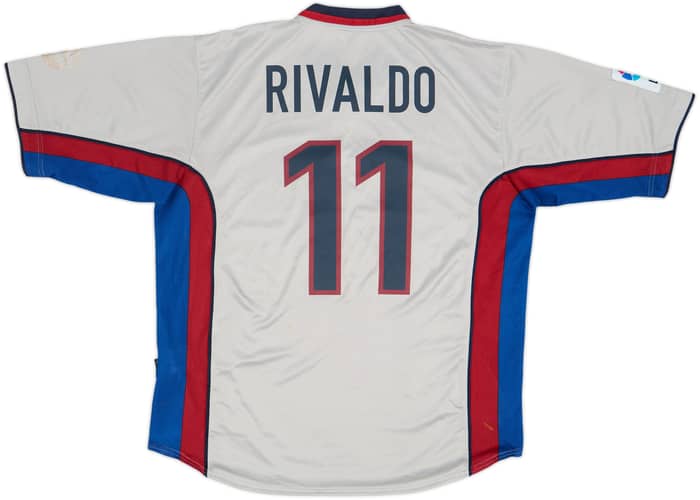 1999-01 Barcelona Away Shirt Rivaldo #11 - 5/10 - (XL)