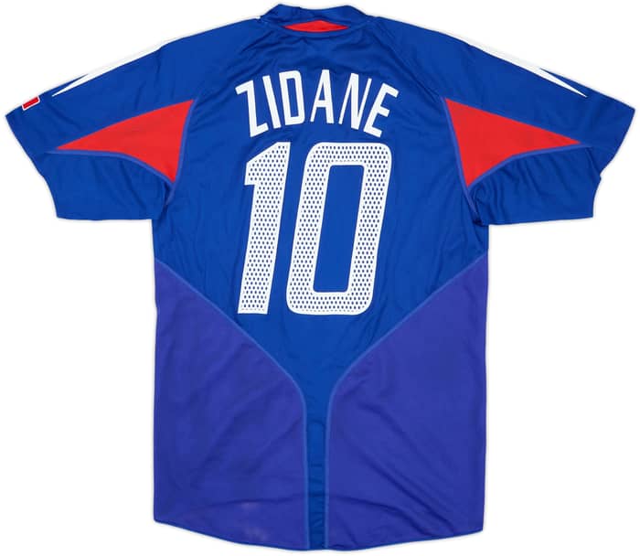 2004-06 France Home Shirt Zidane #10 - 9/10 - (S)