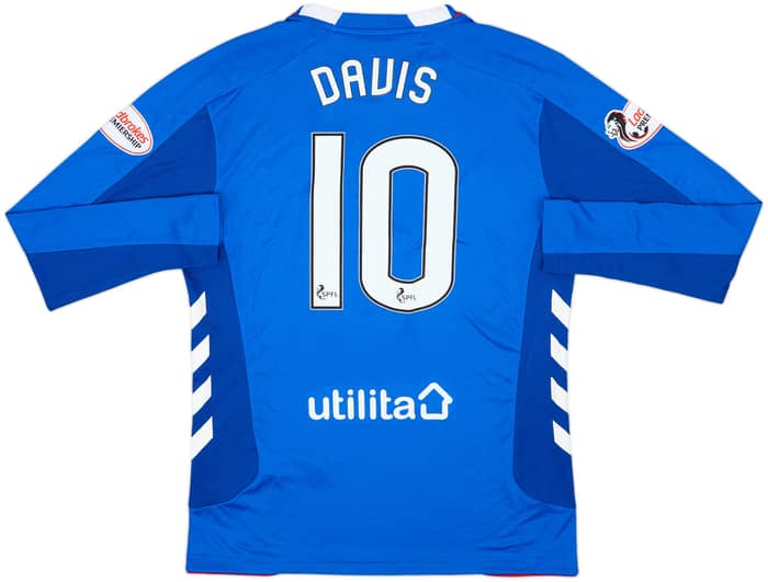 2018-19 Rangers Home L/S Shirt Davis #10 - 10/10 - (M)