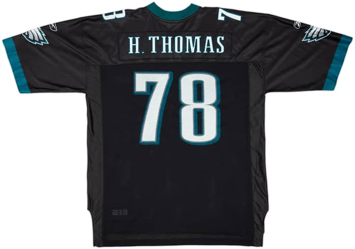 2003-04 Philadelphia Eagles H.Thomas #78 Reebok On Field Alternate Jersey - 7/10 - (XL)