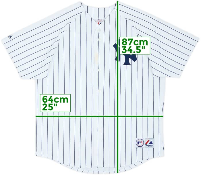 2004-08 New York Yankees Jeter #2 Majestic Home Jersey - 6/10 - (XL)