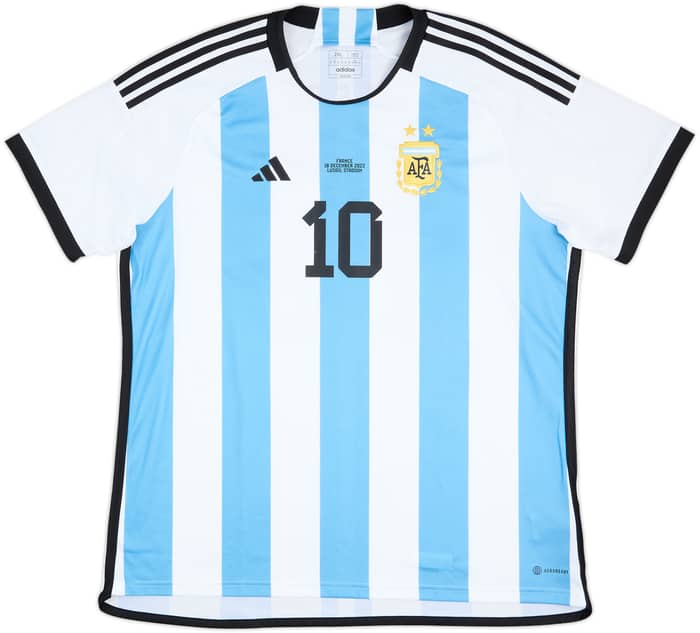 2022-23 Argentina 'vs France' Home Shirt Messi #10 - 8/10 - (XXL)