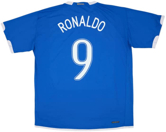 2006-07 Brazil Away Shirt Ronaldo #9 - 7/10 - (XXL)