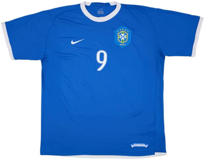2006-07 Brazil Away Shirt Ronaldo #9 - 7/10 - (XXL)