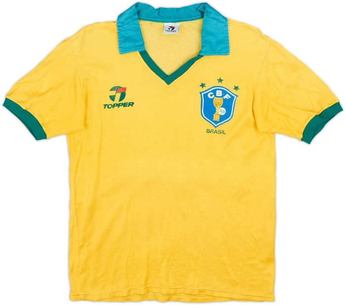 1985-88 Brazil Home Shirt #20 - 5/10 - (M)