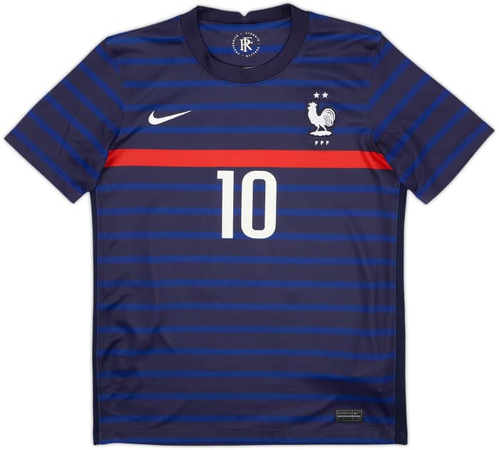 2020-21 France Home Shirt Mbappe #10 - 8/10 - (XL.Boys)