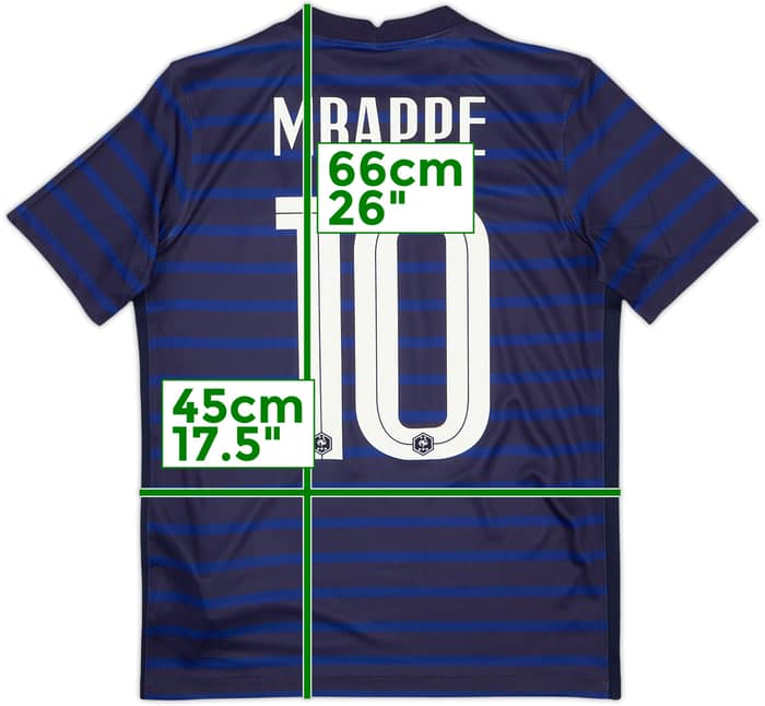 2020-21 France Home Shirt Mbappe #10 - 8/10 - (XL.Boys)