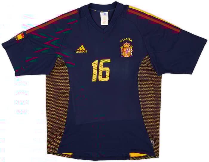 Camiseta de la tercera equipación de España 2002-04 Mendieta #16 - 5/10 - (M)
