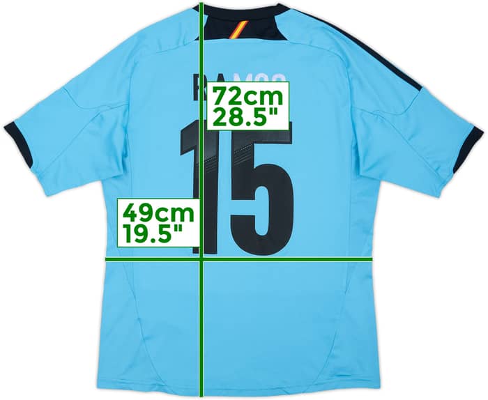 2012-14 Spain Away Shirt Ramos #15 - 4/10 - (M)