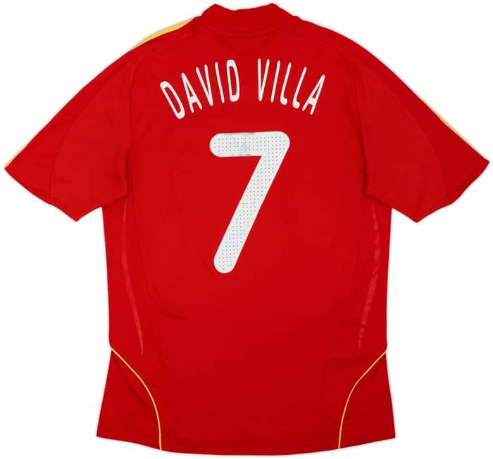 2007-09 Spain Home Shirt David Villa #7 - 4/10 - (M)