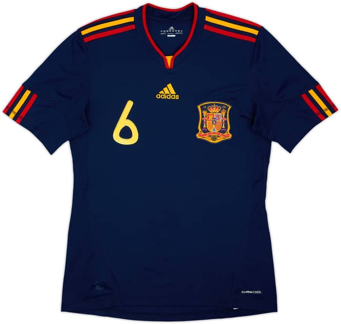 2010-11 Spain Away Shirt A.Iniesta #6 - 4/10 - (S)