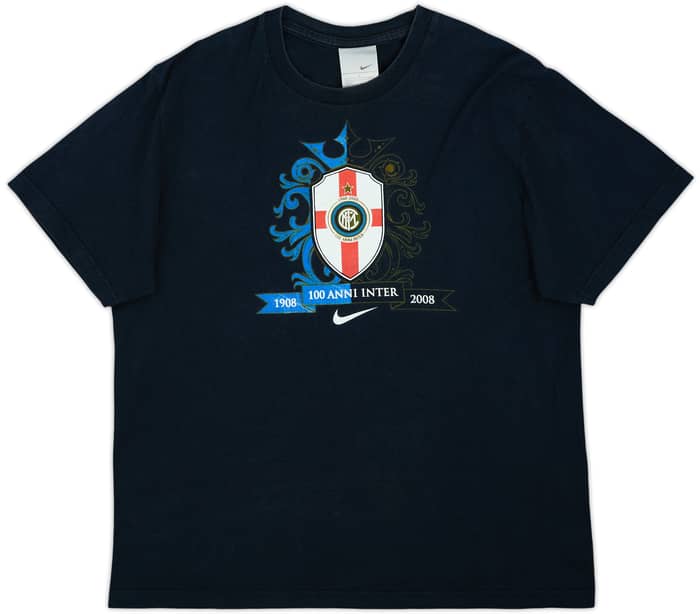 2007-08 Inter Milan Nike Graphic Tee - 7/10 - (L)