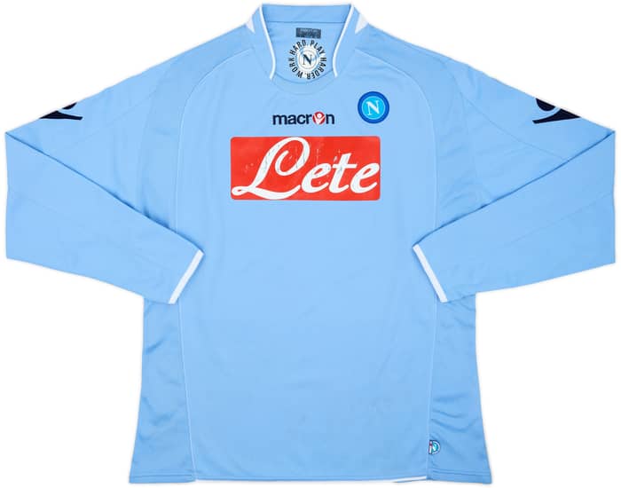 2009-10 Napoli Youth Match Issue Home L/S Shirt #17