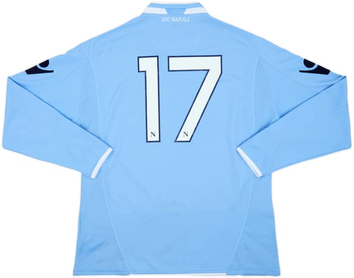 2009-10 Napoli Youth Match Issue Home L/S Shirt #17